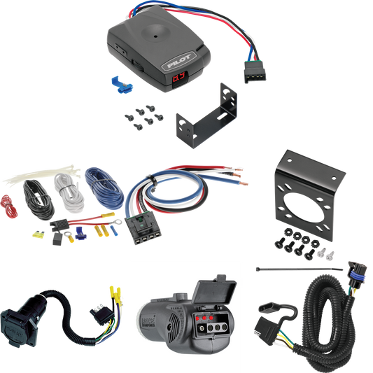 Fits 2010-2016 Cadillac SRX 7-Way RV Wiring + Pro Series Pilot Brake Control + Generic BC Wiring Adapter + 2 in 1 Tester & 7-Way to 4-Way Adapter (For W/ Factory Tow Package Models) By Tekonsha