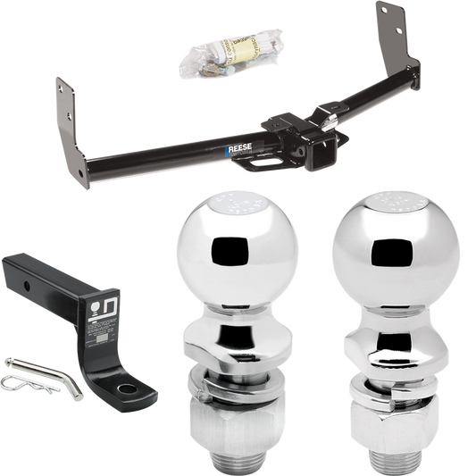 Fits 2010-2016 Cadillac SRX Trailer Hitch Tow PKG w/ Ball Mount w/ 4" Drop + 2" Ball + 2-5/16" Ball By Reese Towpower