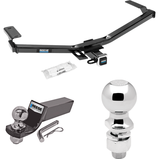 Fits 2011-2014 Ford Edge Trailer Hitch Tow PKG w/ Starter Kit Ball Mount w/ 2" Drop & 2" Ball + 2-5/16" Ball (For Sport Models) By Reese Towpower