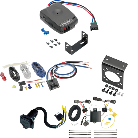 Fits 2015-2015 Ford Edge 7-Way RV Wiring + Pro Series Pilot Brake Control + Generic BC Wiring Adapter (For Titanium Models) By Tekonsha