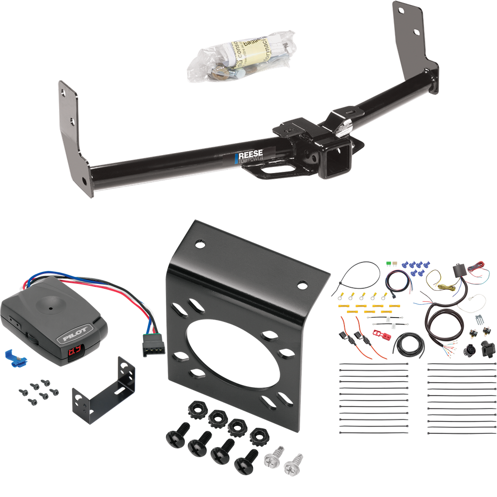 Fits 2010-2016 Cadillac SRX Trailer Hitch Tow PKG w/ Pro Series Pilot Brake Control + 7-Way RV Wiring By Reese Towpower