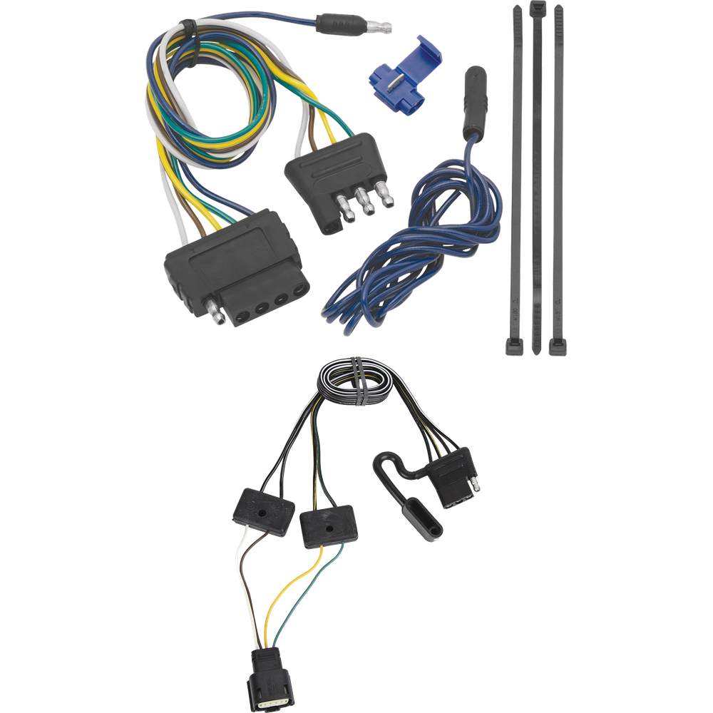 Fits 2019-2023 Cadillac XT4 Vehicle End Wiring Harness 5-Way Flat By Tekonsha