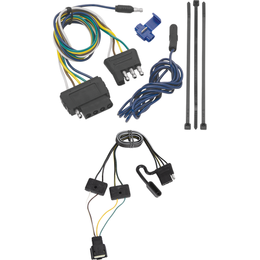 Fits 2019-2023 Cadillac XT4 Vehicle End Wiring Harness 5-Way Flat By Tekonsha