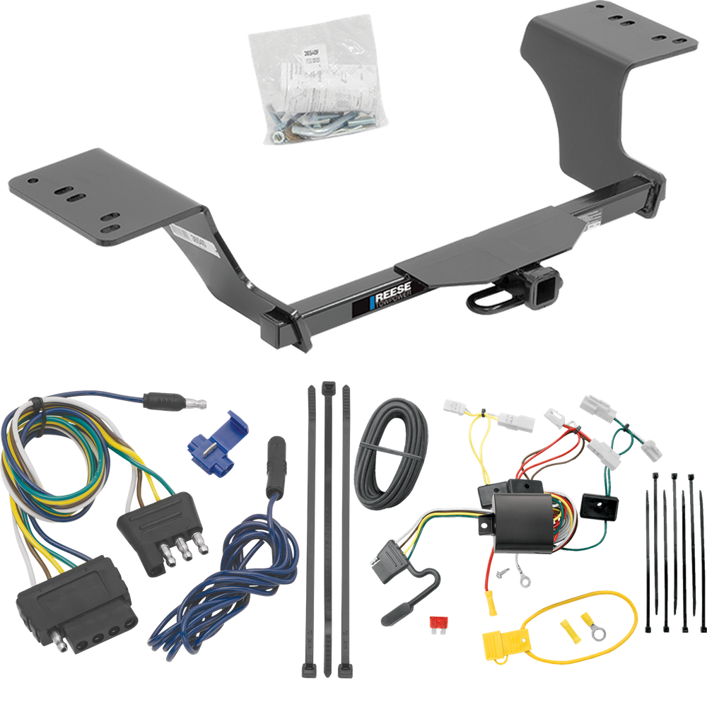 Fits 2012-2017 Toyota Camry Trailer Hitch Tow PKG w/ 5-Flat Wiring Harness (Excludes: Hybrid Models) By Reese Towpower