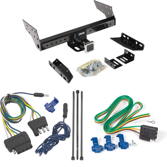 Se adapta al paquete de enganche de remolque GMC Suburban K2500 1992-1999 con arnés de cableado plano de 5 de Reese Towpower