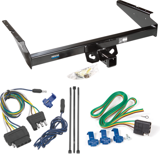 Fits 1990-2005 Chevrolet Astro Trailer Hitch Tow PKG w/ 5-Flat Wiring Harness (For Extended Body Models) By Reese Towpower