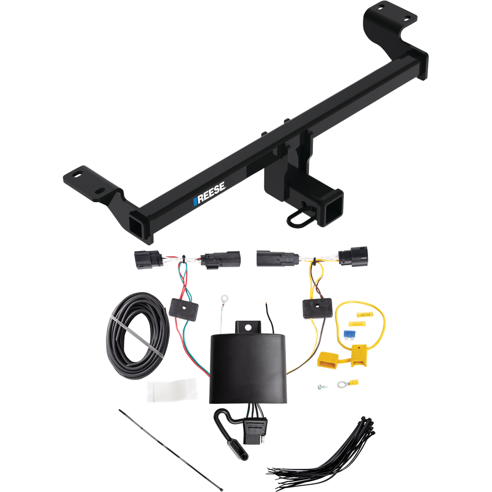 Fits 2020-2022 Ford Escape Trailer Hitch Tow PKG w/ 4-Flat Wiring Harness (Excludes: Plug-In-Hybrid Models) By Reese Towpower