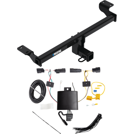 Fits 2020-2022 Ford Escape Trailer Hitch Tow PKG w/ 4-Flat Wiring Harness (Excludes: Plug-In-Hybrid Models) By Reese Towpower