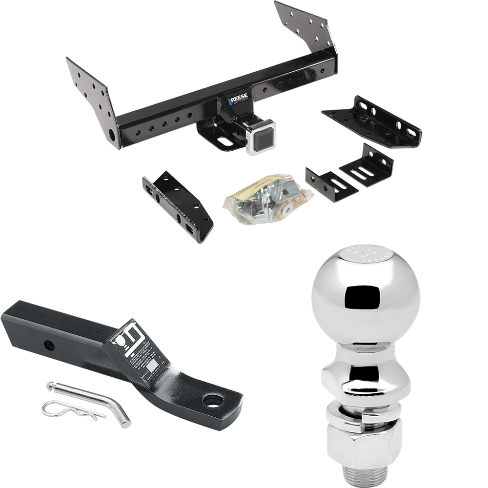 Se adapta al paquete de enganche de remolque Ford Escape 2001-2004 con soporte de bola con caída de 2" + bola de 2-5/16" de Reese Towpower