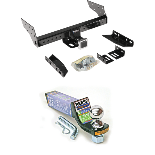 Fits 1994-1997 Mazda B2300 Trailer Hitch Tow PKG w/ Starter Kit Ball Mount w/ 2" Drop & 1-7/8" Ball By Reese Towpower