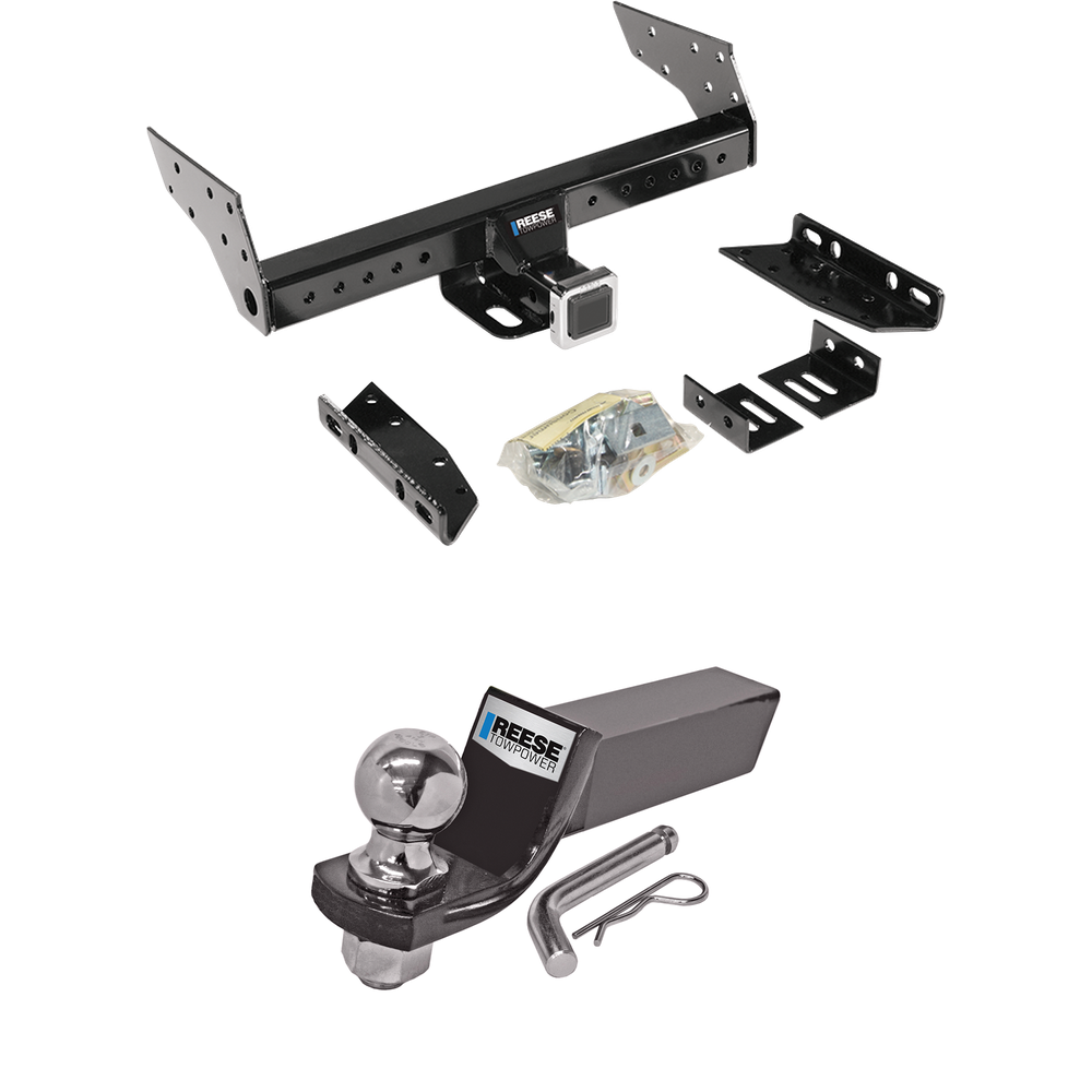 Fits 2003-2003 Ford Windstar Trailer Hitch Tow PKG w/ Starter Kit Ball Mount w/ 2" Drop & 2" Ball (For (Built After 11/2002) Models) By Reese Towpower