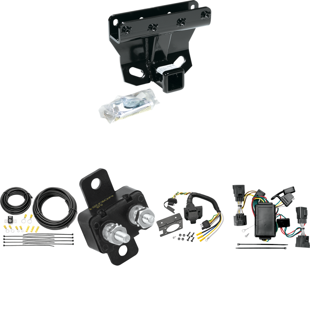 Se adapta al paquete de enganche de remolque Jeep Commander 2006-2010 con cableado RV de 7 vías de Draw-Tite