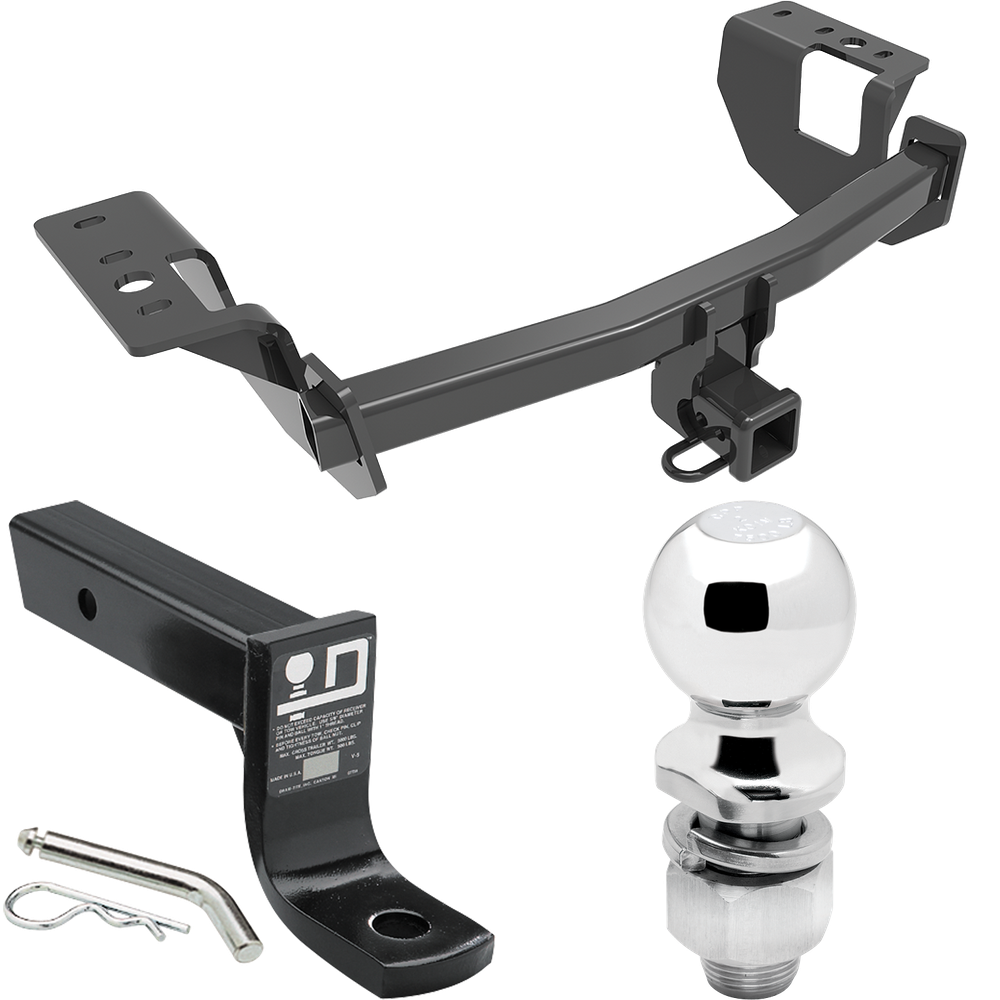 Fits 2014-2018 Subaru Forester Trailer Hitch Tow PKG w/ Ball Mount w/ 4" Drop + 2" Ball By Draw-Tite