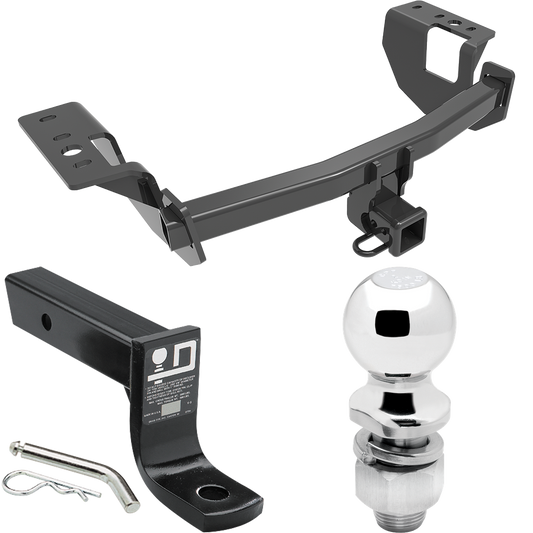 Fits 2014-2018 Subaru Forester Trailer Hitch Tow PKG w/ Ball Mount w/ 4" Drop + 2" Ball By Draw-Tite