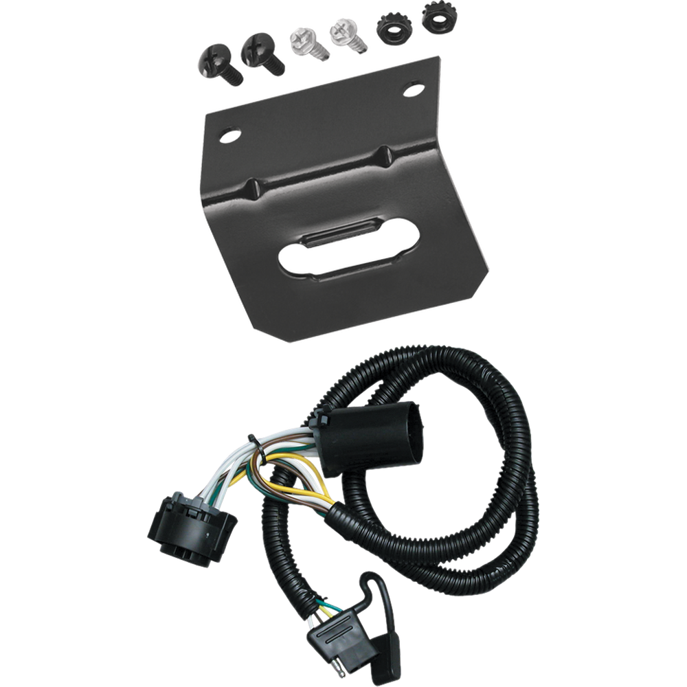 Tekonsha se adapta a Chevrolet Silverado 1500 HD 2007-2007, arnés de cableado de remolque de 4 extremos planos + soporte de cableado