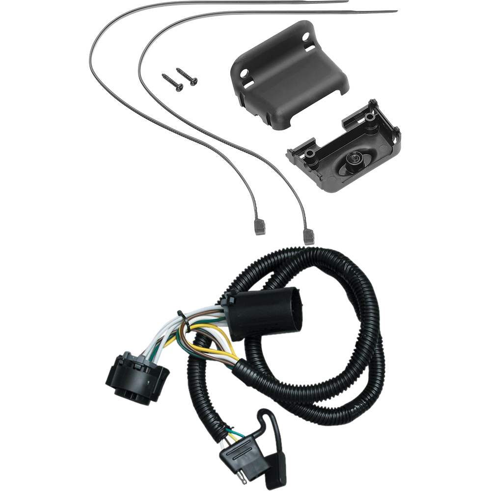 Tekonsha se adapta a GMC Sierra 1500 HD 2007-2007, arnés de cableado de remolque de 4 extremos planos + soporte de cableado