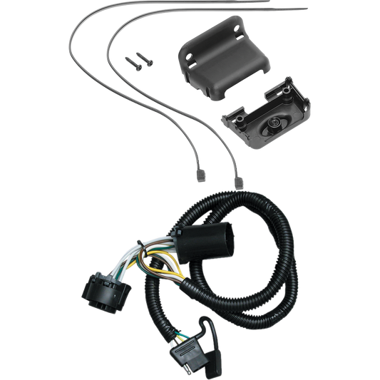 Tekonsha se adapta a GMC Sierra 1500 HD 2007-2007, arnés de cableado de remolque de 4 extremos planos + soporte de cableado