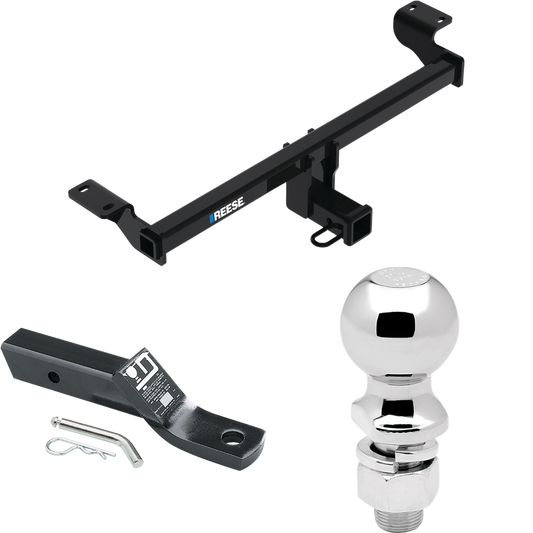 Fits 2020-2023 Ford Escape Trailer Hitch Tow PKG w/ Ball Mount w/ 2" Drop + 2-5/16" Ball (Excludes: Plug-In-Hybrid Models) By Reese Towpower