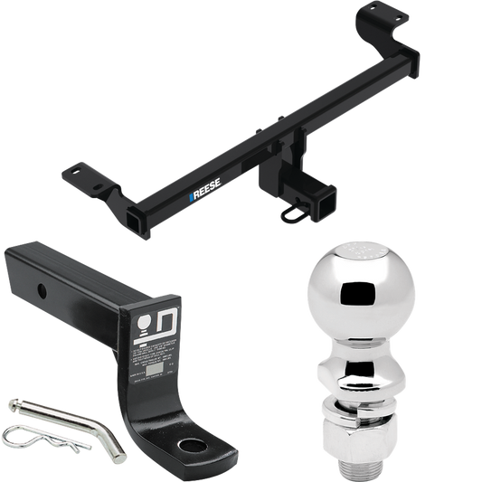 Fits 2020-2023 Ford Escape Trailer Hitch Tow PKG w/ Ball Mount w/ 4" Drop + 2-5/16" Ball (Excludes: Plug-In-Hybrid Models) By Reese Towpower