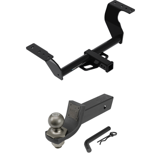 Fits 2019-2022 Subaru Forester Trailer Hitch Tow PKG + Interlock Tactical Starter Kit w/ 2" Drop & 2" Ball By Reese Towpower