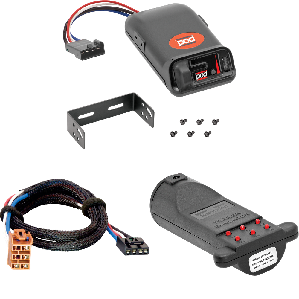 Compatible con GMC Sierra 1500 HD Pro Series POD 2005-2007 + adaptador BC Plug &amp; Play + emulador de remolque de probador de control de frenos de Pro Series