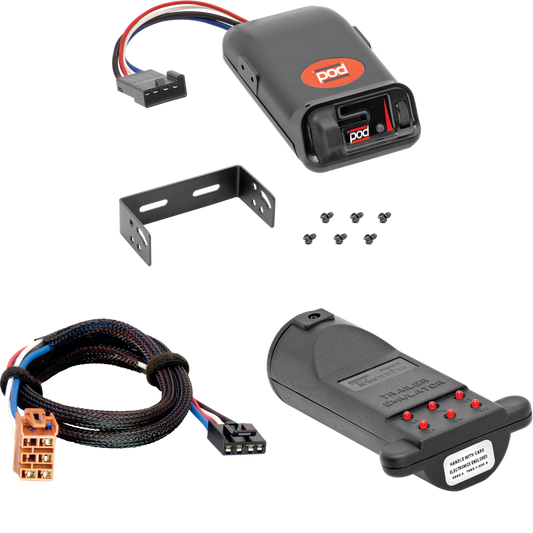 Compatible con GMC Sierra 1500 HD Pro Series POD 2005-2007 + adaptador BC Plug &amp; Play + emulador de remolque de probador de control de frenos de Pro Series