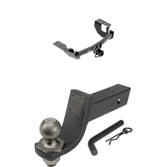 Fits 2014-2018 Subaru Forester Trailer Hitch Tow PKG + Interlock Tactical Starter Kit w/ 3-1/4" Drop & 2" Ball By Reese Towpower