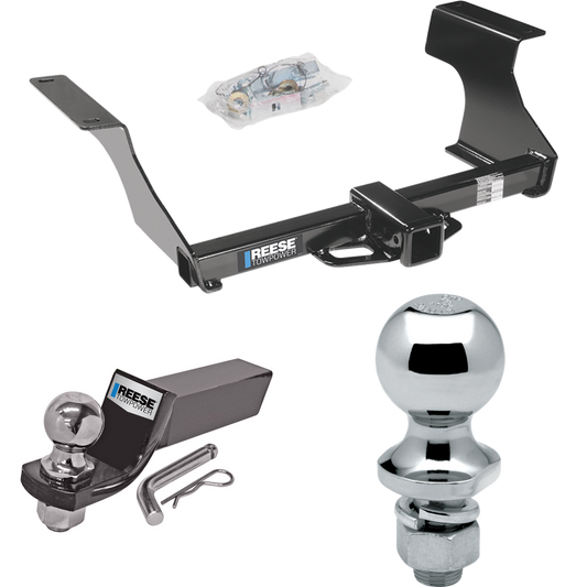 Fits 2009-2013 Subaru Forester Trailer Hitch Tow PKG w/ Starter Kit Ball Mount w/ 2" Drop & 2" Ball + 1-7/8" Ball By Reese Towpower