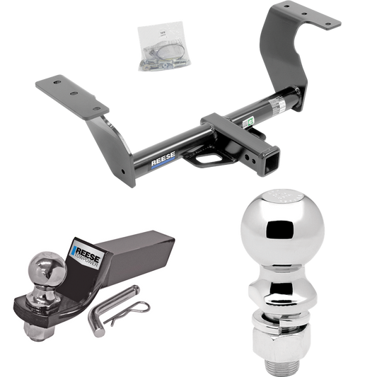 Fits 2014-2018 Subaru Forester Trailer Hitch Tow PKG w/ Starter Kit Ball Mount w/ 2" Drop & 2" Ball + 2-5/16" Ball By Reese Towpower