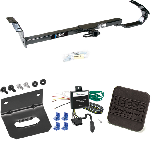 Fits 1995-1999 Toyota Avalon Trailer Hitch Tow PKG w/ 4-Flat Wiring Harness + Hitch Cover By Reese Towpower