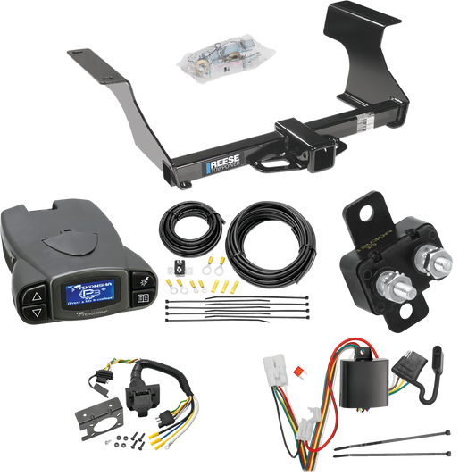 Fits 2009-2013 Subaru Forester Trailer Hitch Tow PKG w/ Tekonsha Prodigy P3 Brake Control + 7-Way RV Wiring By Reese Towpower