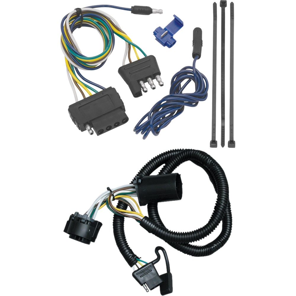 Fits 2000-2006 Chevrolet Tahoe Vehicle End Wiring Harness 5-Way Flat (For w/Amber Turn Signals Models) By Tekonsha