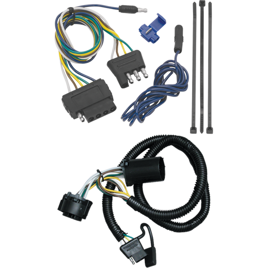 Fits 2000-2006 Chevrolet Tahoe Vehicle End Wiring Harness 5-Way Flat (For w/Amber Turn Signals Models) By Tekonsha
