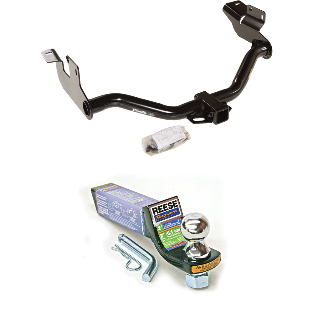 Fits 2005-2011 Mercury Mariner Trailer Hitch Tow PKG w/ Starter Kit Ball Mount w/ 2" Drop & 1-7/8" Ball By Draw-Tite