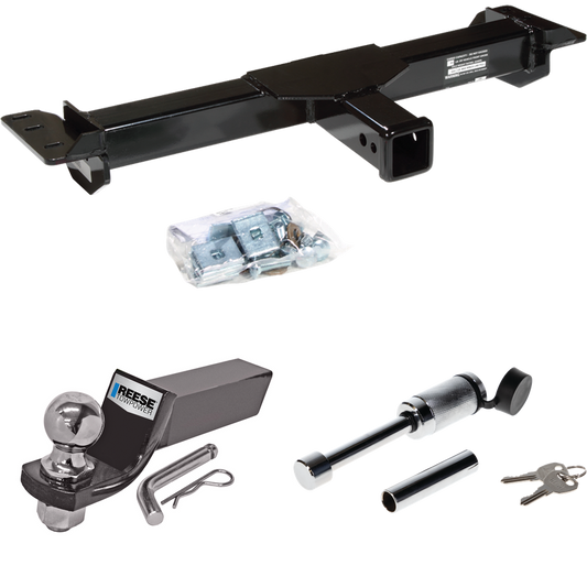 Fits 1988-2000 GMC C2500 Front Mount Hitch + Ball Mount w/ 2" Drop & 2" Ball + Hitch Lock (For 2 Dr. Regular & Extended Cabs Models) By Draw-Tite