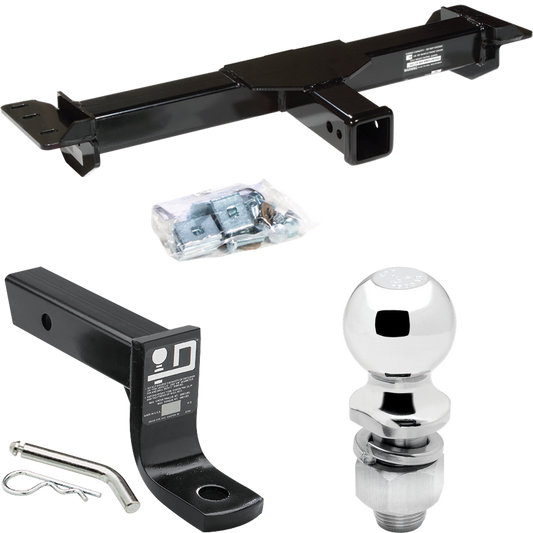 Fits 1992-2000 GMC K2500 Front Mount Hitch + Ball Mount w/ 4" Drop & 2" Ball (For 4 Dr. Crew Cab Models) By Draw-Tite