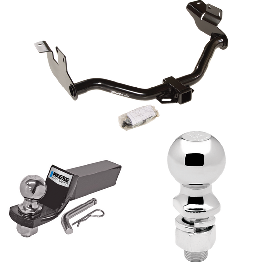 Fits 2008-2011 Mazda Tribute Trailer Hitch Tow PKG w/ Starter Kit Ball Mount w/ 2" Drop & 2" Ball + 2-5/16" Ball By Draw-Tite