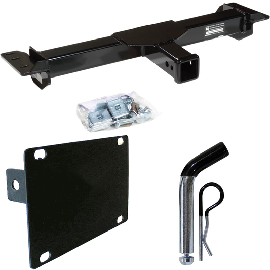 Fits 1992-1999 GMC Suburban C2500 Front Mount Trailer Hitch Tow PKG w/ License Plate Holder + Pin/Clip By Draw-Tite