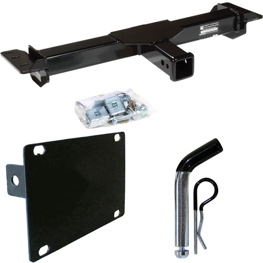 Fits 1988-1999 Chevrolet C2500 Front Mount Trailer Hitch Tow PKG w/ License Plate Holder + Pin/Clip (For 2 Dr. Regular & Extended Cabs Models) By Draw-Tite
