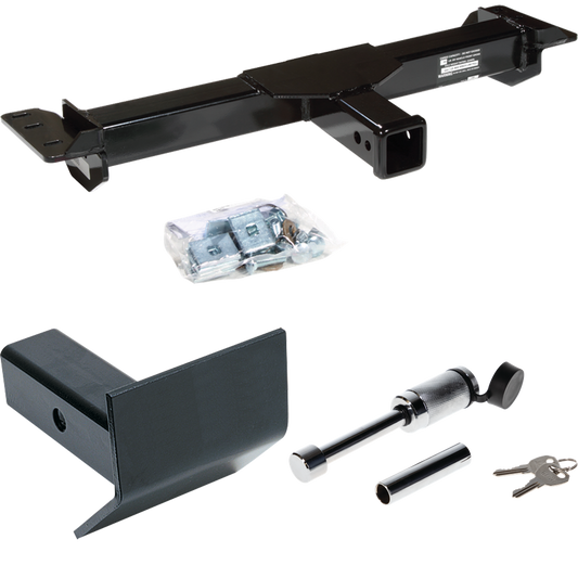 Fits 1992-1999 GMC Suburban K1500 Front Mount Trailer Hitch Tow PKG w/ Skid Shield + Hitch Lock By Draw-Tite