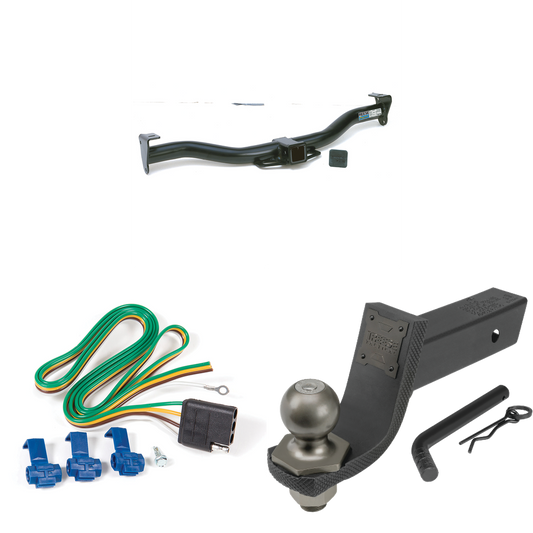 Fits 1995-2005 Chevrolet Blazer Trailer Hitch Tow PKG w/ 4-Flat Wiring + Interlock Tactical Starter Kit w/ 3-1/4" Drop & 2" Ball By Reese Towpower