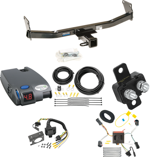 Fits 2011-2017 Jeep Compass Trailer Hitch Tow PKG w/ Tekonsha Primus IQ Brake Control + 7-Way RV Wiring (For (Old Body Style) Models) By Reese Towpower