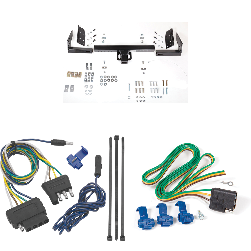 Fits 2004-2004 Ford Ranger Trailer Hitch Tow PKG w/ 5-Flat Wiring Harness (Excludes: Flareside or w/Rear Fascia Models) By Reese Towpower