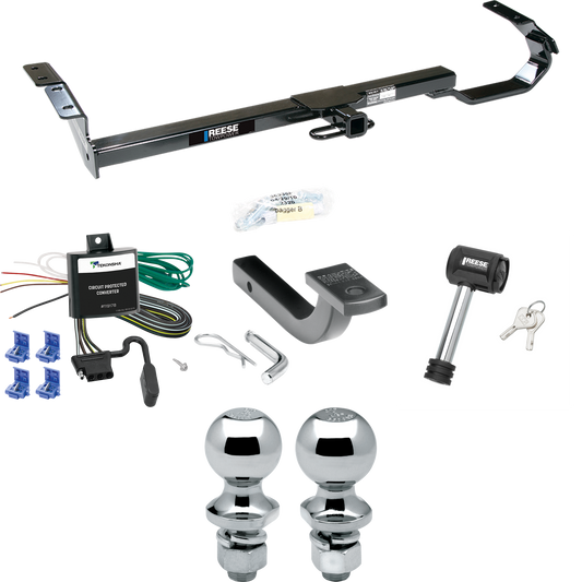 Fits 1997-2001 Toyota Camry Trailer Hitch Tow PKG w/ 4-Flat Wiring Harness + Draw-Bar + 1-7/8" + 2" Ball + Hitch Lock (For Sedan Models) By Reese Towpower