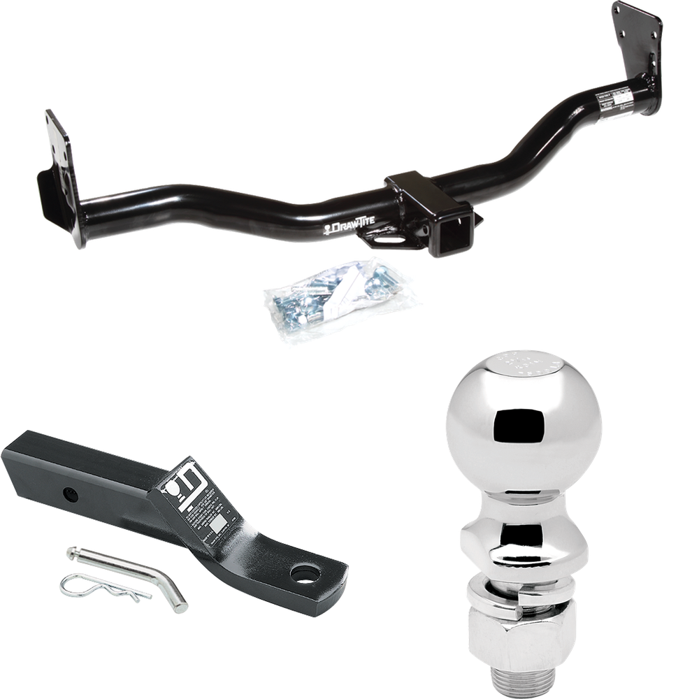 Fits 1999-2001 Chevrolet Blazer Trailblazer Trailer Hitch Tow PKG w/ Ball Mount w/ 2" Drop + 2-5/16" Ball By Draw-Tite