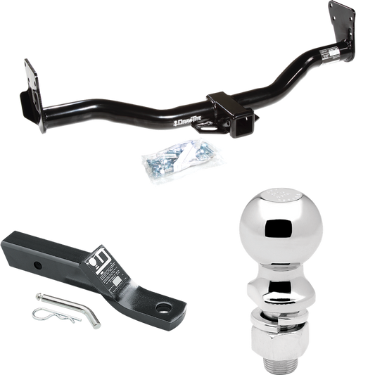 Fits 1999-2001 Chevrolet Blazer Trailblazer Trailer Hitch Tow PKG w/ Ball Mount w/ 2" Drop + 2-5/16" Ball By Draw-Tite