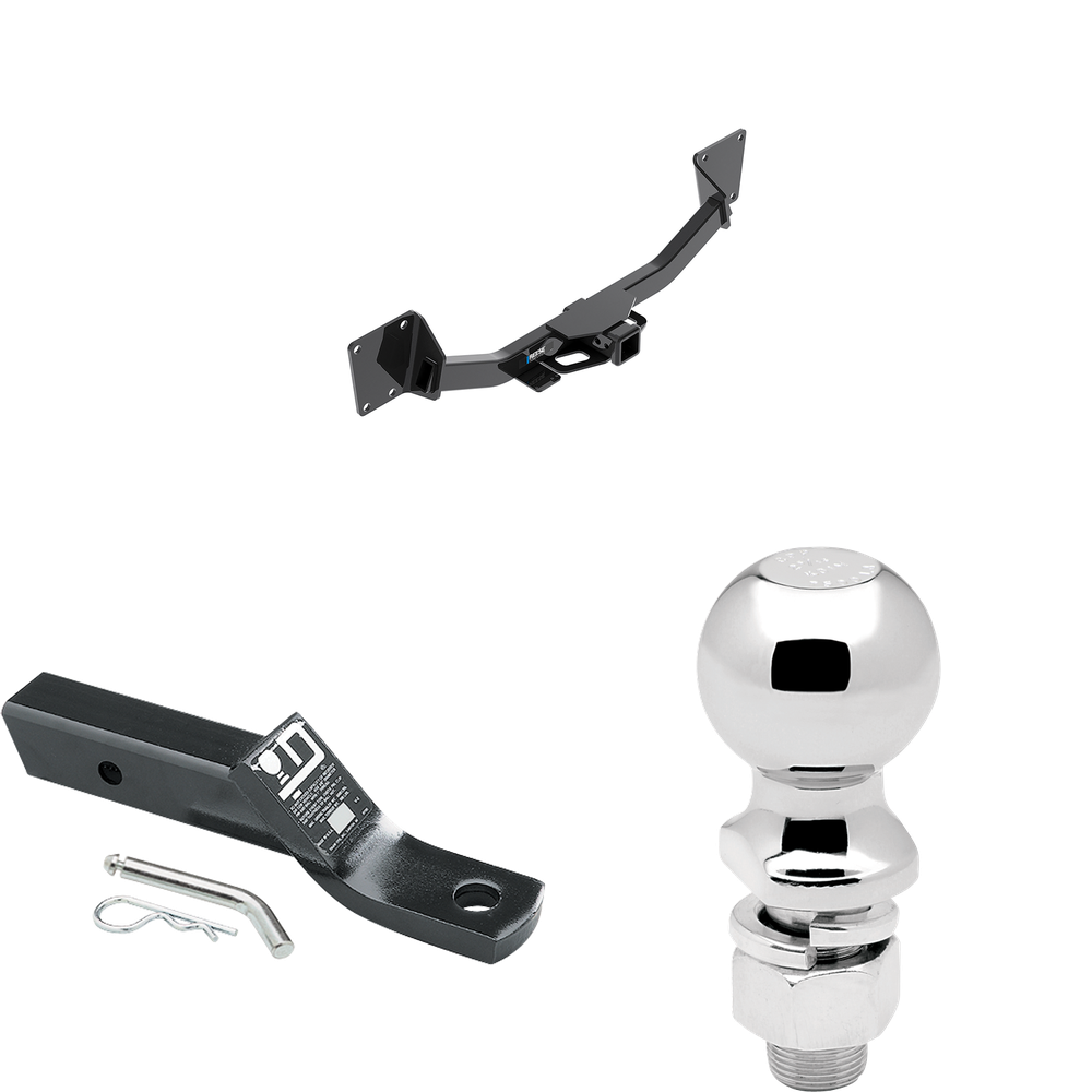 Fits 2019-2023 Chevrolet Blazer Trailer Hitch Tow PKG w/ Ball Mount w/ 2" Drop + 2-5/16" Ball By Reese Towpower