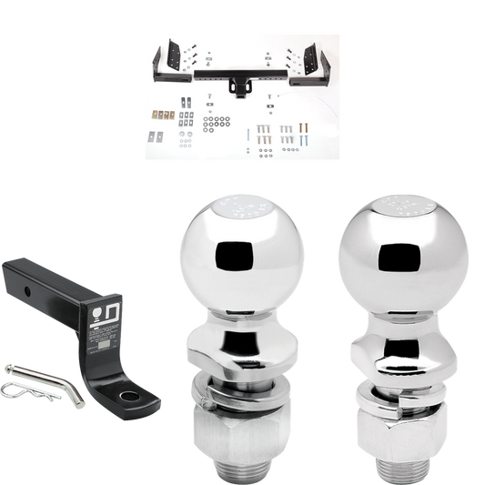 Se adapta al paquete de enganche de remolque Chevrolet Suburban 2003-2006 con soporte de bola con caída de 4" + bola de 2" + bola de 2-5/16" (para modelos con señales de giro ámbar) de Reese Towpower