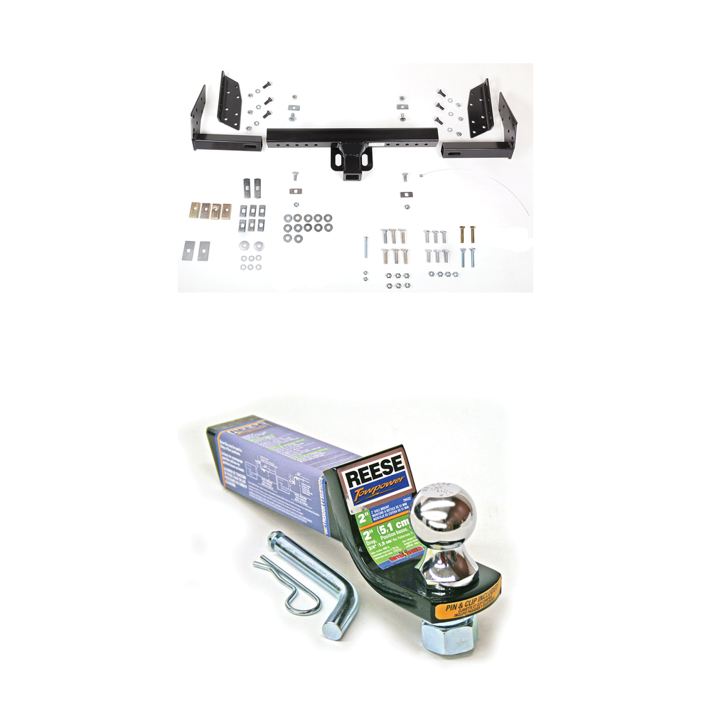 Fits 1992-1994 Chevrolet Suburban Trailer Hitch Tow PKG w/ Starter Kit Ball Mount w/ 2" Drop & 1-7/8" Ball By Reese Towpower