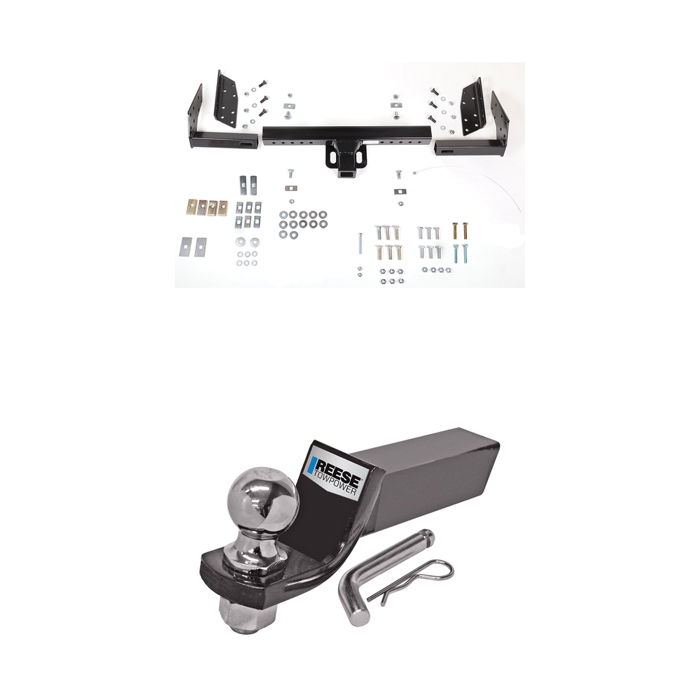 Fits 1992-2000 GMC Yukon Trailer Hitch Tow PKG w/ Starter Kit Ball Mount w/ 2" Drop & 2" Ball By Reese Towpower